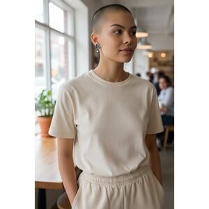 Vintage AB Rhinestone Clip-On Earrings Silver Tone 1” Mid Century